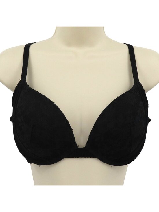 Victoria's Secret Other - Victorias Secret 34D Dream Angels Push Up Bra Black Flower Lace Underwire Padded